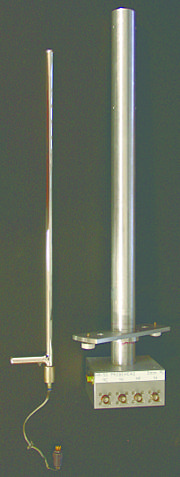 A triple resonance (carbon-13, hydrogen-1, phosphorous-31) probe was used for the moving tube experiments.  To prepare this probe for moving tube experiments, the dewar was removed such that the probe was hollow down the center, as seen in the following pictures